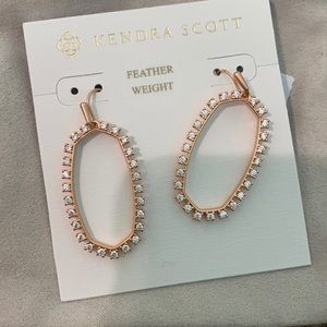 Rose gold Kendra Scott earrings